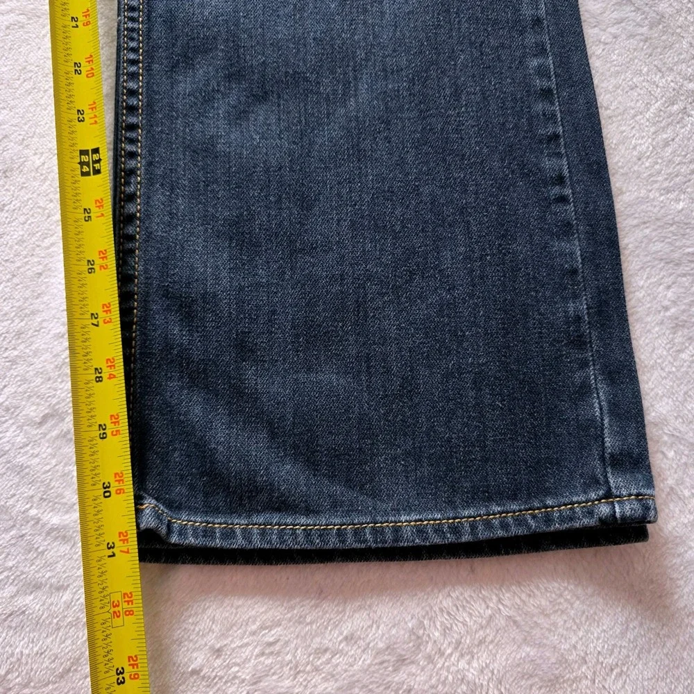 Perry Ellis Premium Denim Mens 36x32 Dark Wash Straight Leg Jeans 100% Cotton